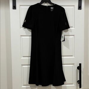 Brand new DKNY Classic Black Midi Dress